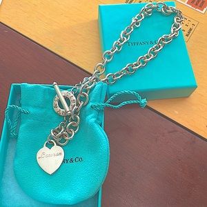 Tiffany Toggle Necklace Heart